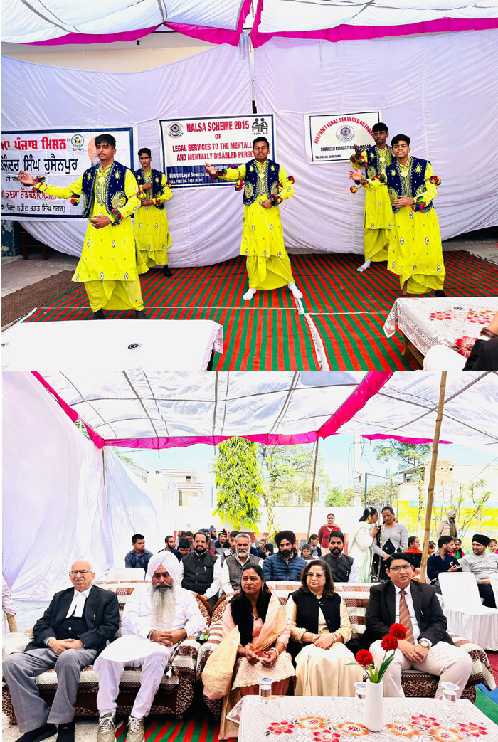 International Day of Persons with Disabilities was celebrated by the DLSA, SBS Nagar at Sardar Tara Singh Kahma Red Cross Special School, SBS Nagar.